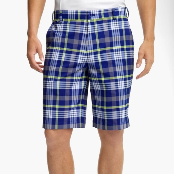 - Jack niklaus plaid mens  golf short casual performance in size 34 - Picture 1 of 11